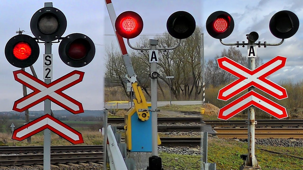 Lithuania: 3 Railroad Crossings in the Kaišiadorys area