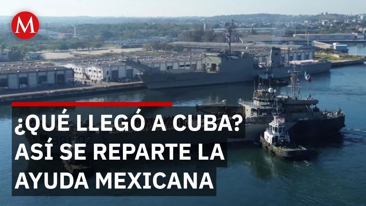México envía 800 toneladas de ayuda a Cuba; inicia distribución en La Habana