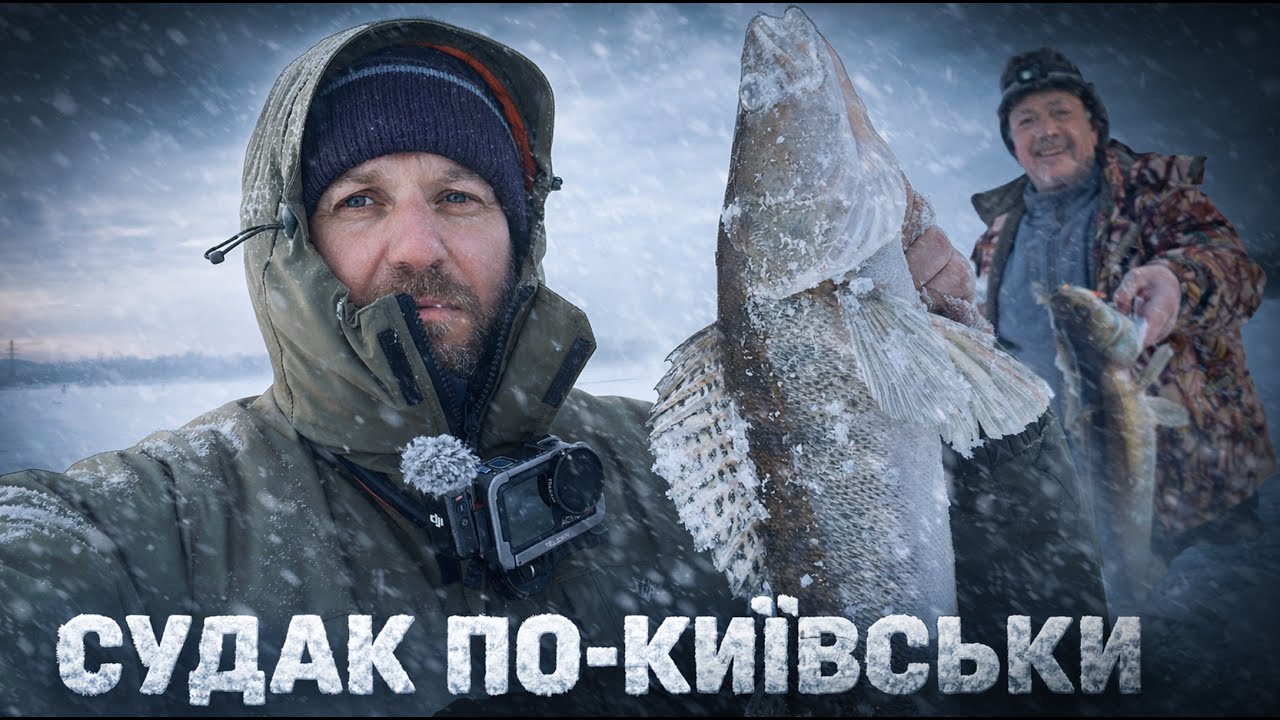 🎣 В центрі Києва наловили судаків! Рибалка на Дніпрі в глухозим’я