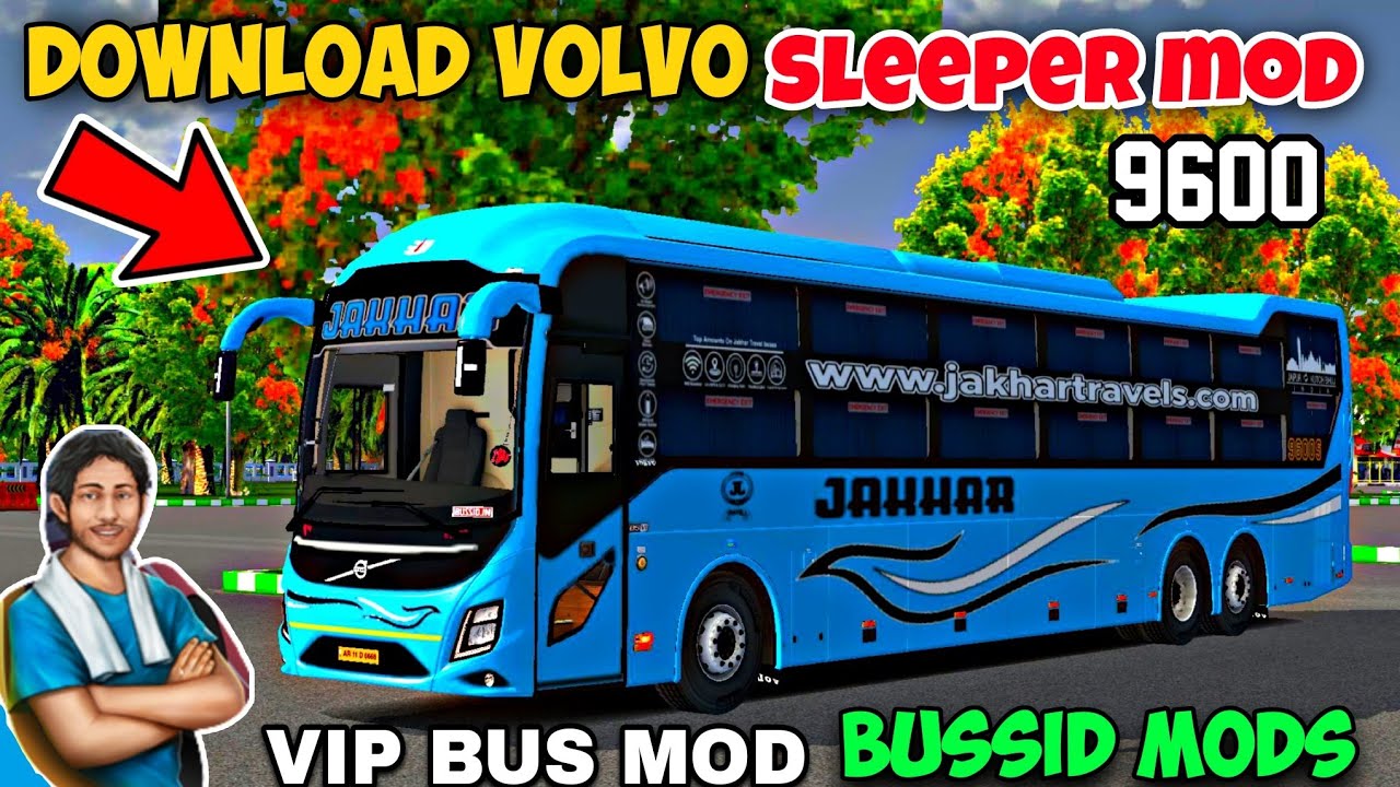 How to Add Volvo 9600 Sleeper Bus Mod In Bus Simulator Indonesia 2025 / Bussid Indian Bus Mod