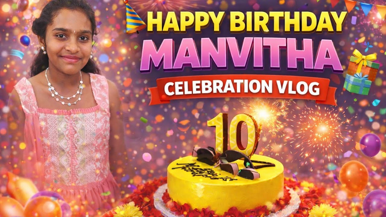 Birthday Celebration 🎂@Manvitha_Sanjeev #youtube #youtubevideo #birthday #birthdaycelebration 