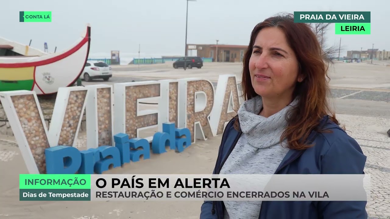 Praia da Vieira tenta reerguer-se 15 dias após a depressão Krisitin: sem luz e sem comunicações
