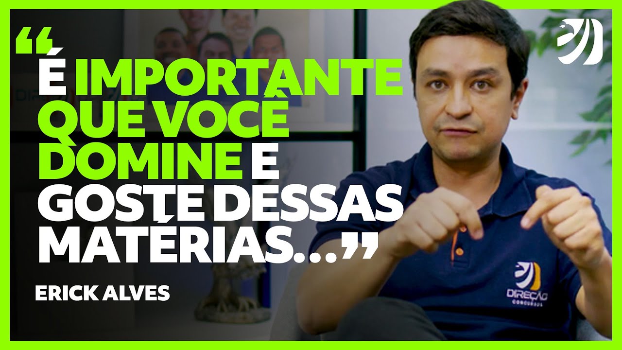 Você precisa dominar 7 matérias para ser aprovado na área de CONTROLE! (Erick Alves)