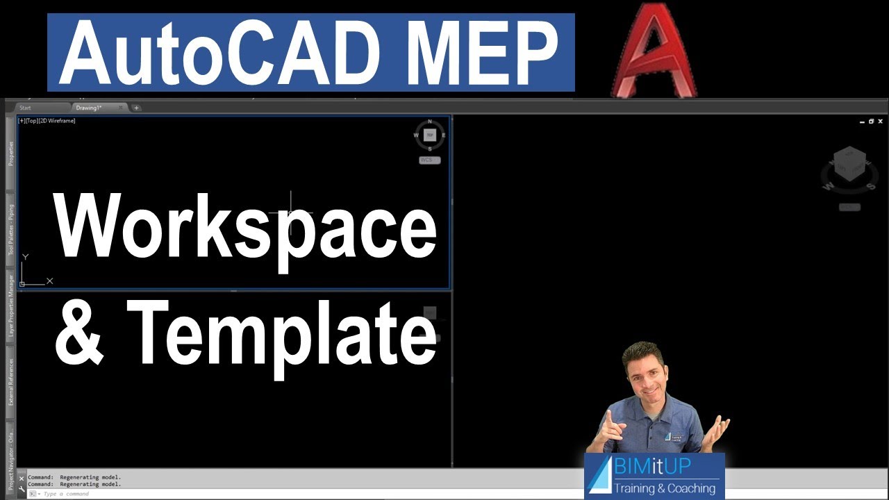 Рабочее пространство и шаблон AutoCAD MEP