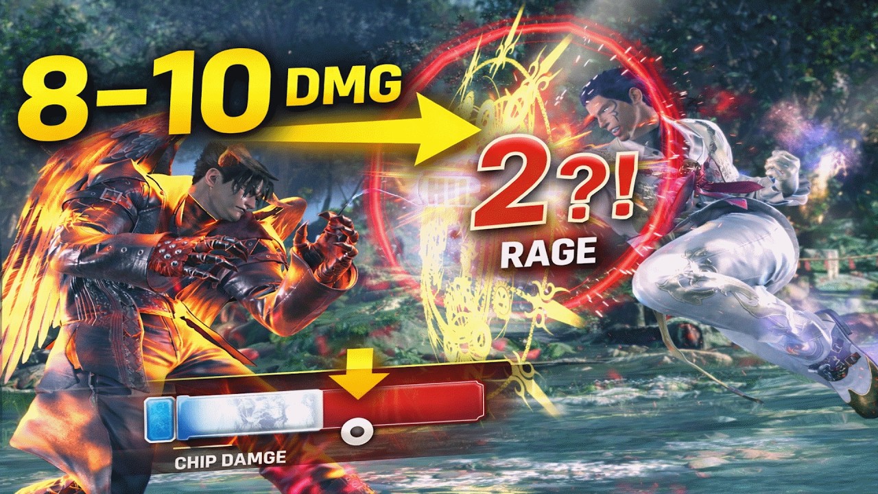 Rage Secretly Reduces Chip Damage in Tekken 8?! (8-10 → 2 Explained)