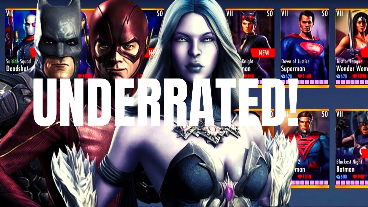 Top 3 UNDERRATED Characters! Injustice Gods Among Us 3.2! iOS/Android!