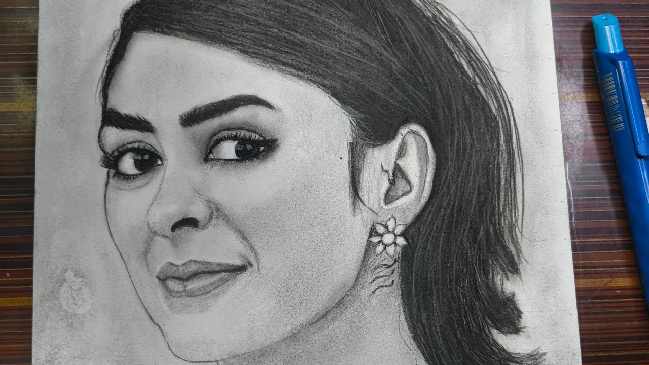 Mrunal thakur @artistAmrita97 #mrunalthakur #art #artist #sketch #drawing #livestream #live 