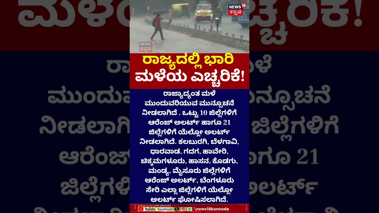 Rain Alert In Karnataka | Weather Report | ಮಳೆ ಅಬ್ಬರಕ್ಕೆ ರಾಜ್ಯ ತತ್ತರ! | N18S