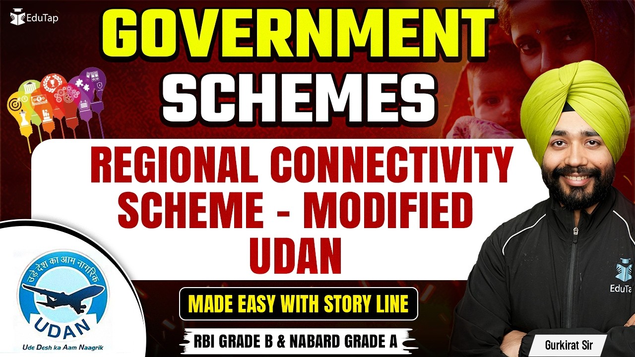 Regional Connectivity Scheme &ndash; Modified UDAN | Govt Schemes for RBI Grade B & NABARD Grade A 2026
