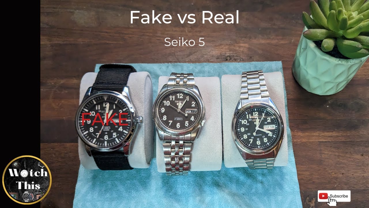 Подделка против оригинала: сравнение Seiko 5