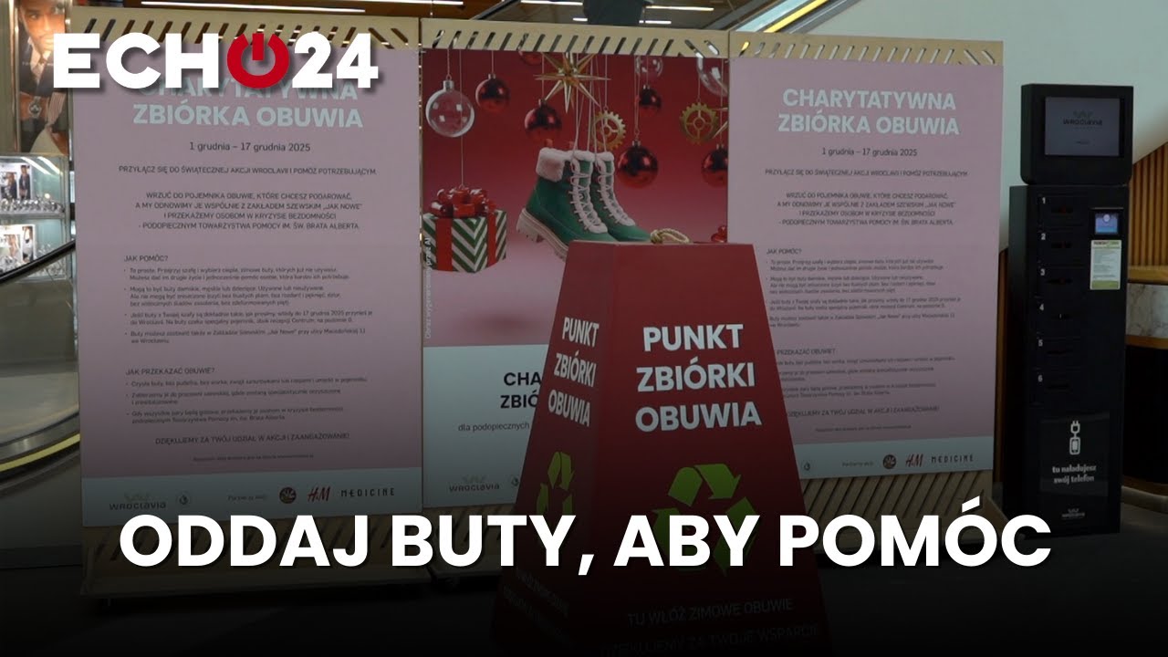 Oddaj buty, aby pom&oacute;c