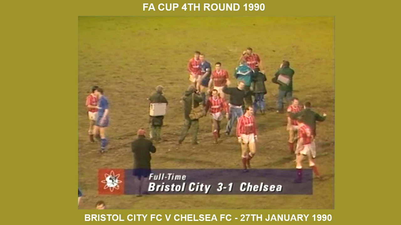 BRISTOL CITY FC V CHELSEA FC - FA CUP 4TH ROUND - JANUARY 27TH -1990