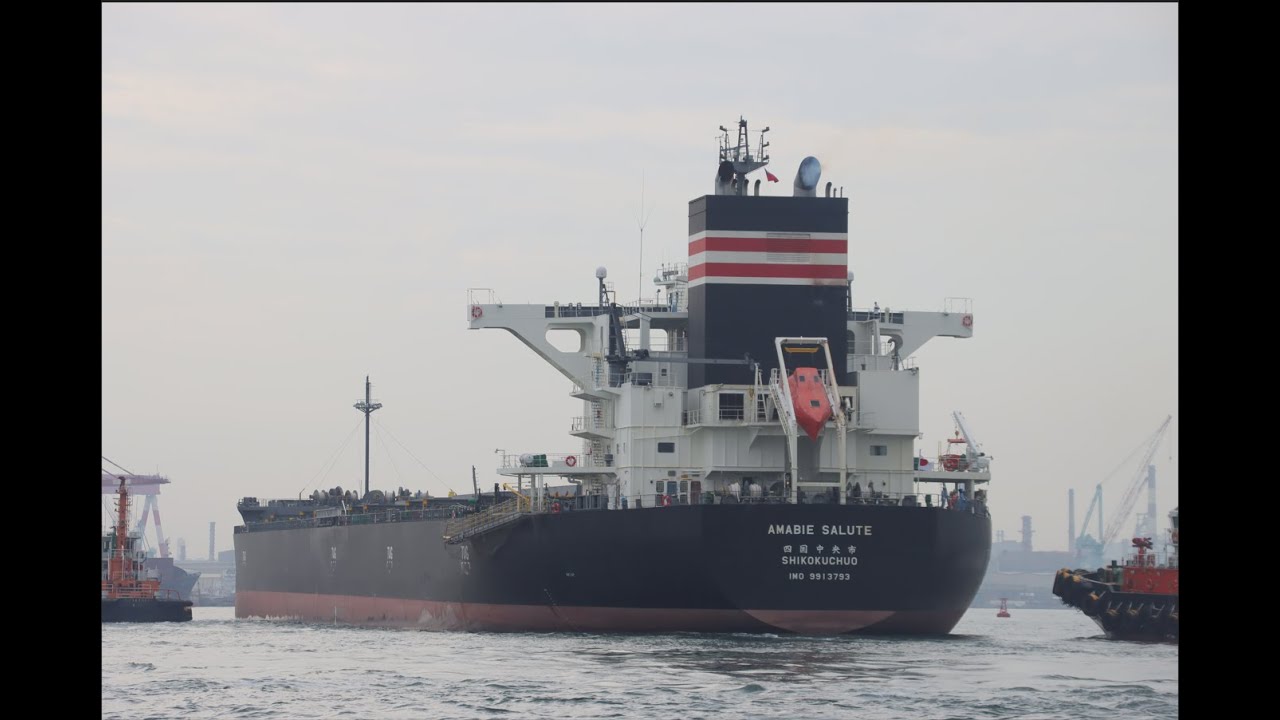 [貨輪進港] 四國稀客 AMABIE SALUTE🚢超巴拿馬型散裝船 | 穿裙裙拍船船