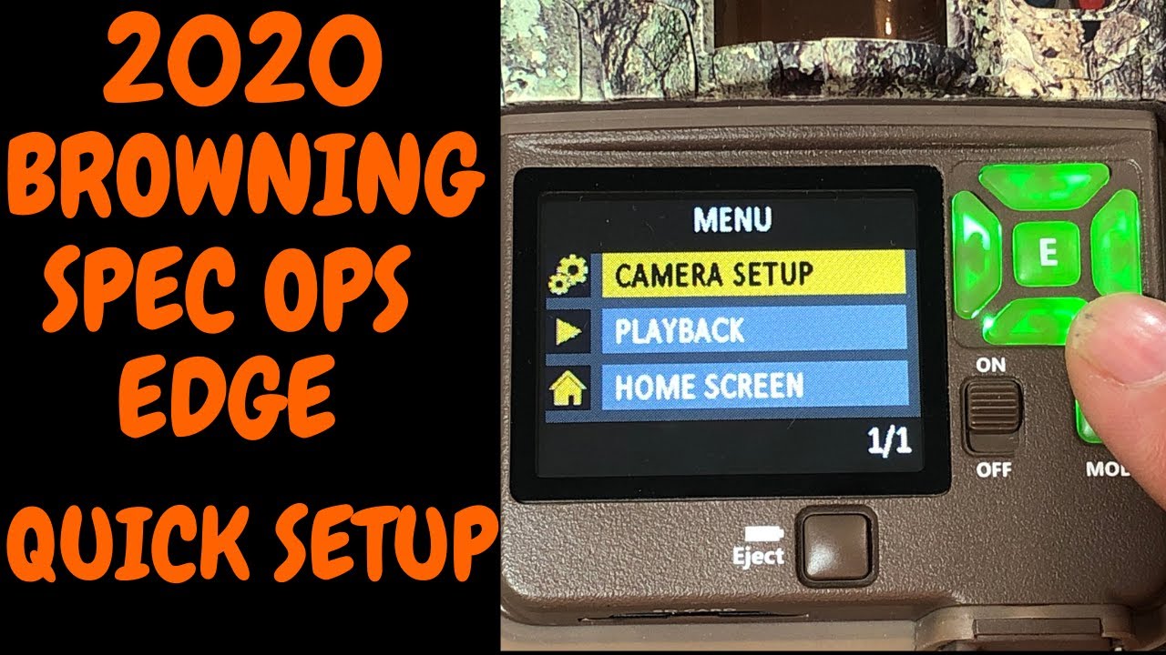 2020 BROWNING SPEC OPS EDGE QUICK SETUP MODEL BTC-8E