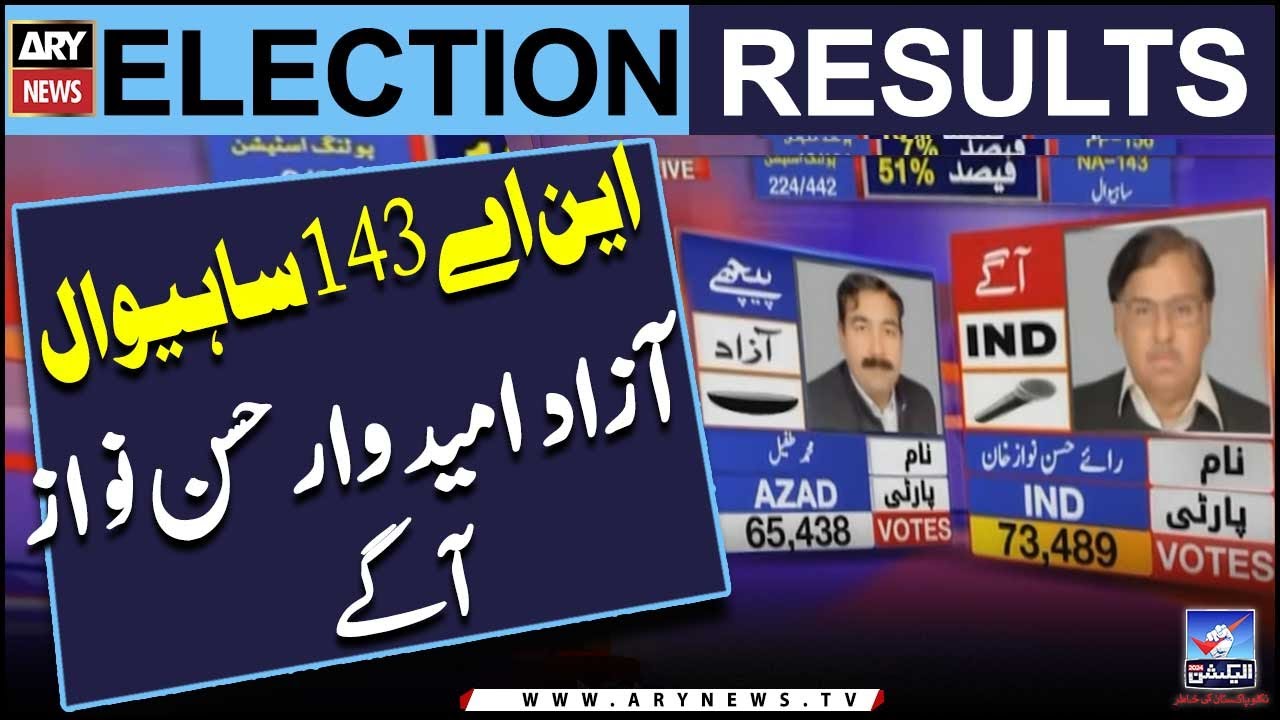 NA 143 sahiwal: Azad Umeedwar Hassan Nawaz Khan Agay | Elections 2024 | Elections Result