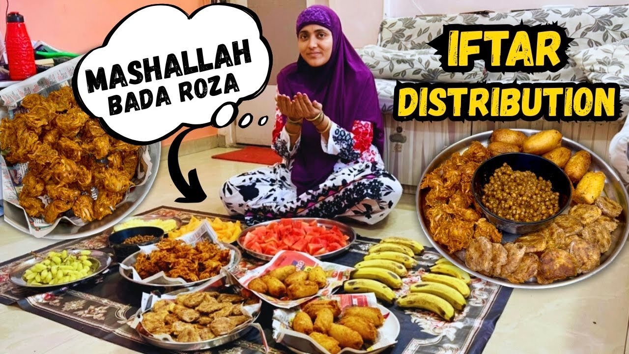 Distribution Iftar In Masjid | Mashallah Bada Roza | Laylatul Qadar {AFREEN DASTARKHWAN} Vlog 2025