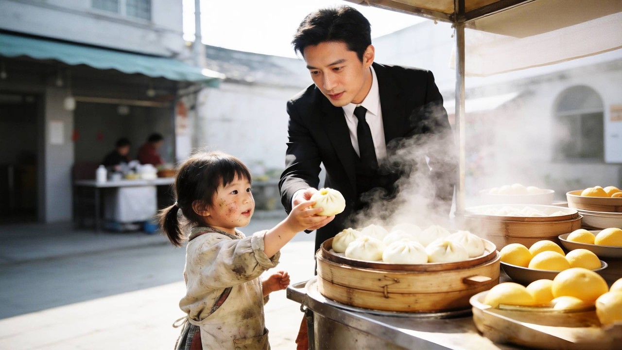 5歲小女孩餓急了偷包子被打，路過的絕嗣總裁看她可憐將她帶回家當親女兒寵，沒想到她竟是福寶，不僅幫他挽救公司，更是幫他坐穩繼承人之位！#短劇 #短劇推薦 #drama #逆襲 #情感 #萌娃