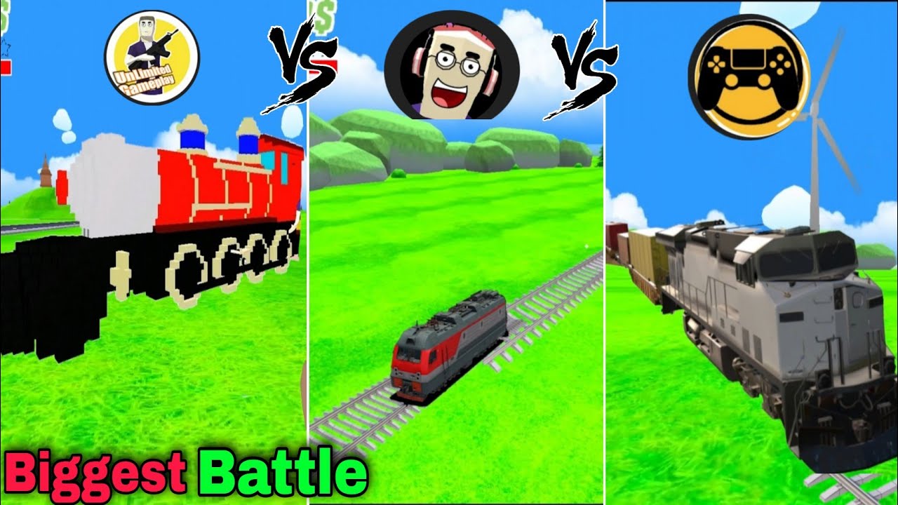 @ulgaming1 train vs @dudeboy01 train vs @nottarget23  train | dude theft wars .exe