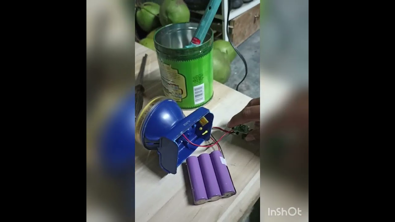 how to fix or repair broken head lamp (operate try and error)