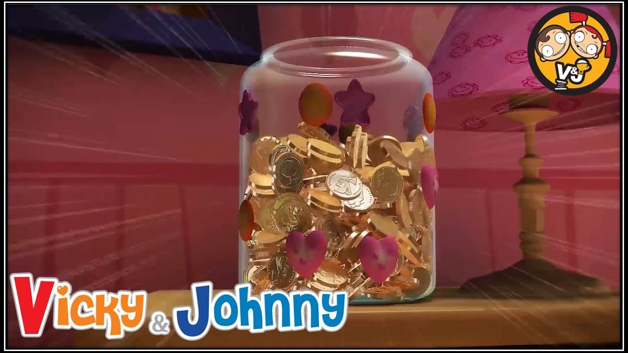 Vicky & Johnny | Episode 67 | SAVING BOX | Full Episode for Kids | 2 MIN