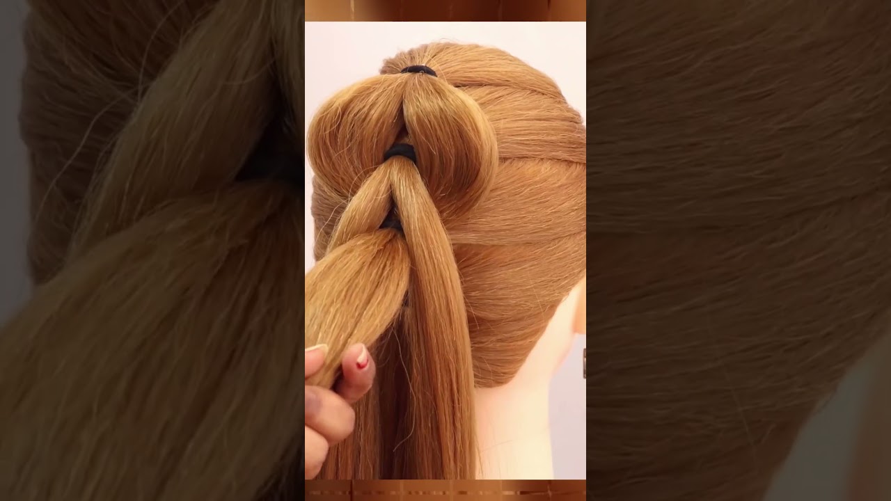 Beautiful hairstyle Design for Wedding #hairtutorial #wedding