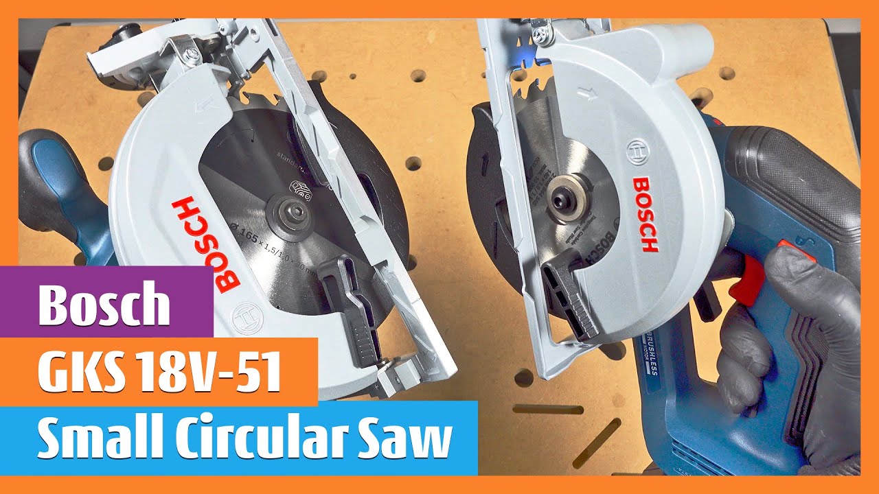 Bosch GKS 18V-51 Cordless Circular Saw Size Comparison with GKS 185-LI  #bosch  #powertools