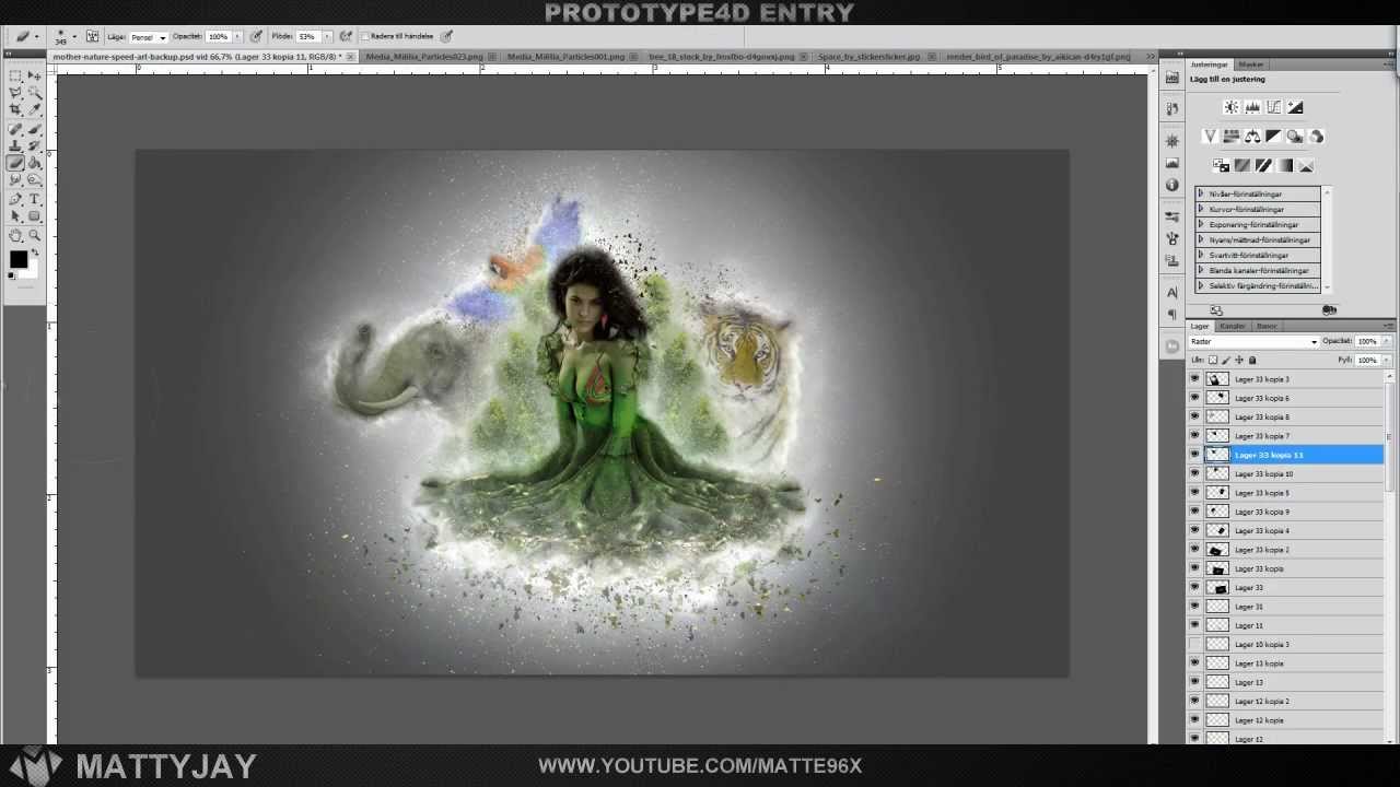 Photoshop Speed Art | Mother Nature (P4D Entry)