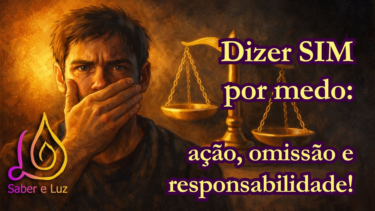 Dizer sim por medo | Saber e Luz sobre a responsabilidade espiritual de quem se cala