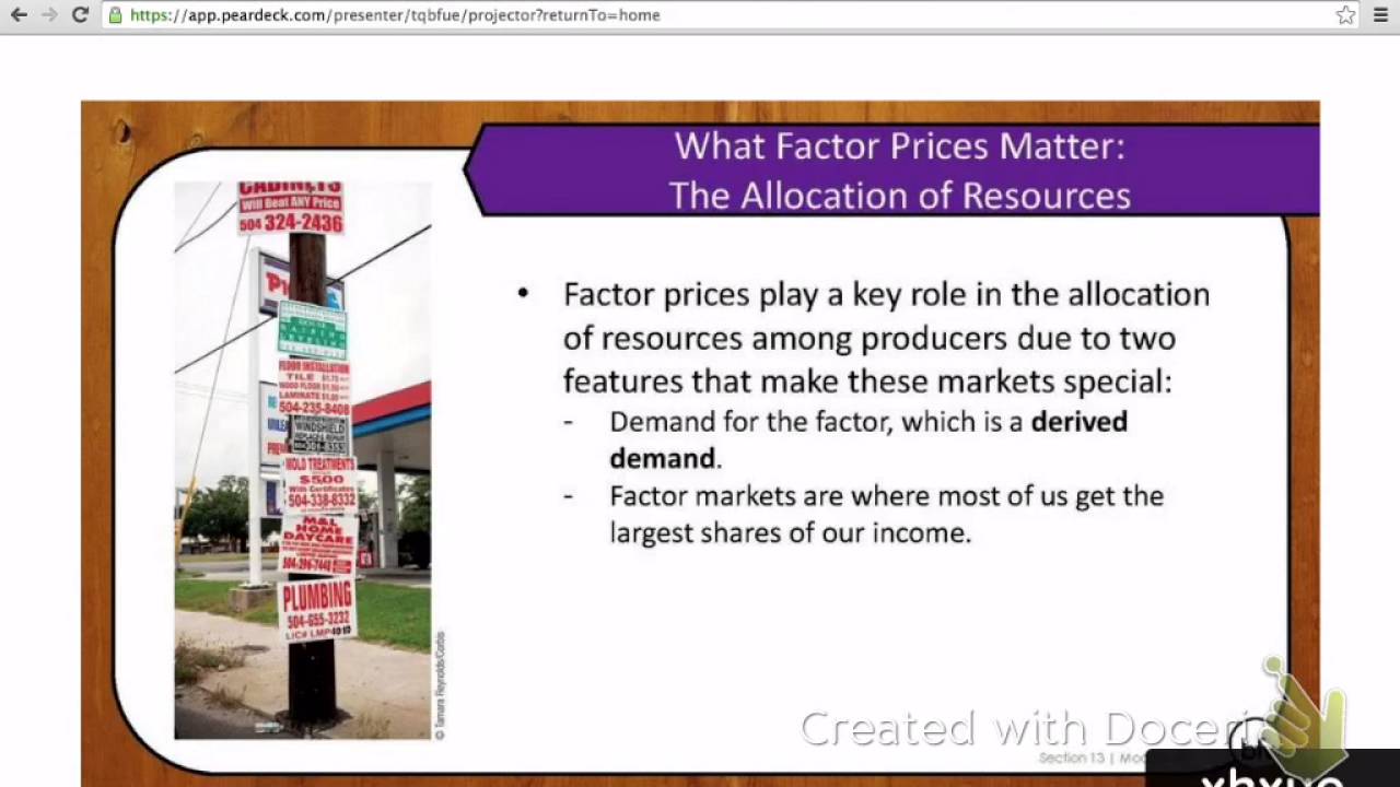 Module 69 - Introduction and Factor Demand