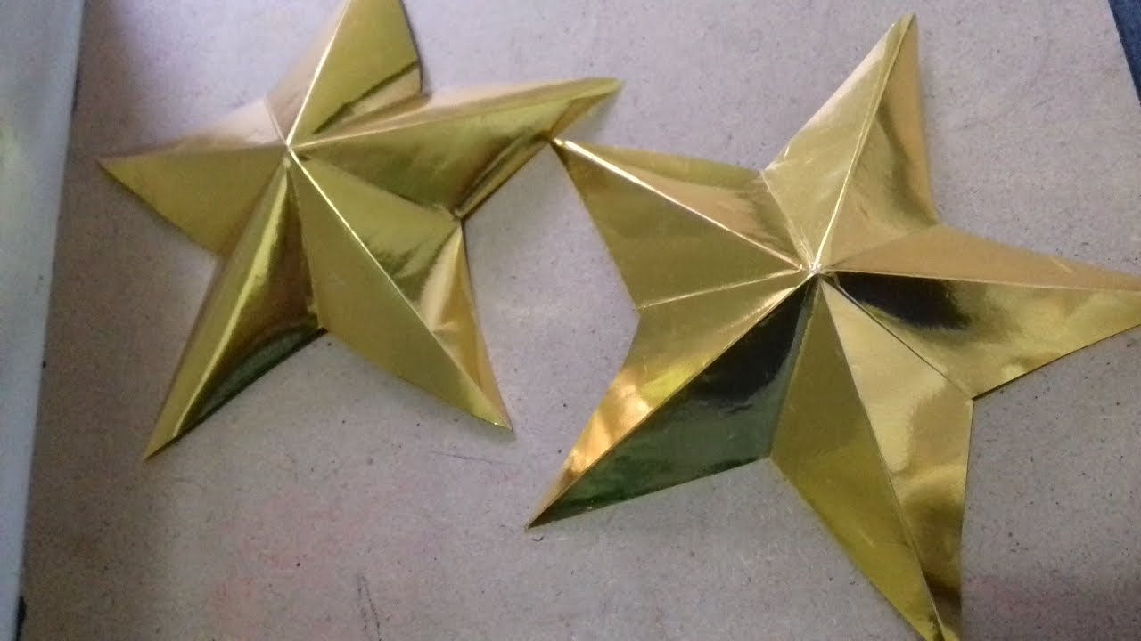 Como fazer estrela 3d - DIY para iniciantes
