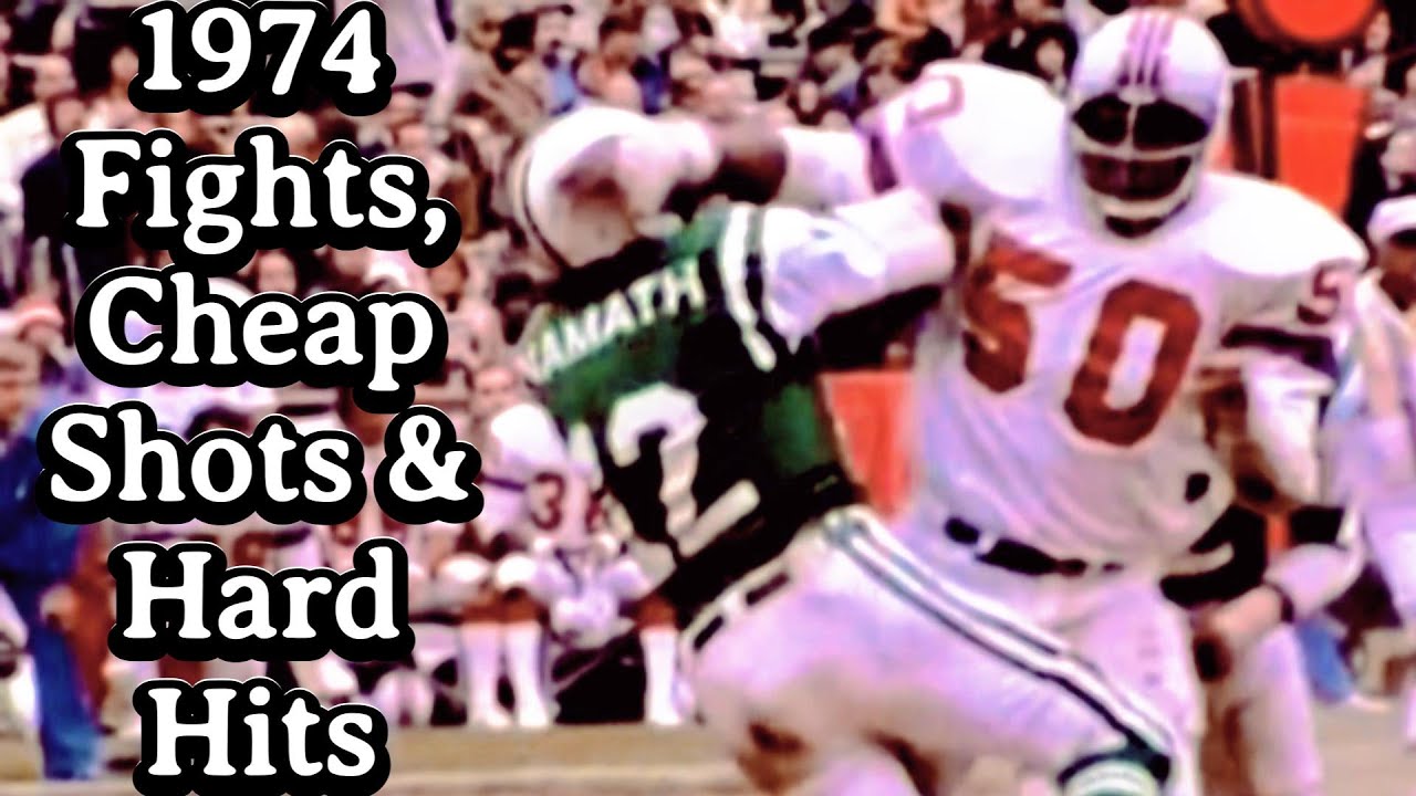 1974 NFL Fights, Cheap Shots And Hard Hits