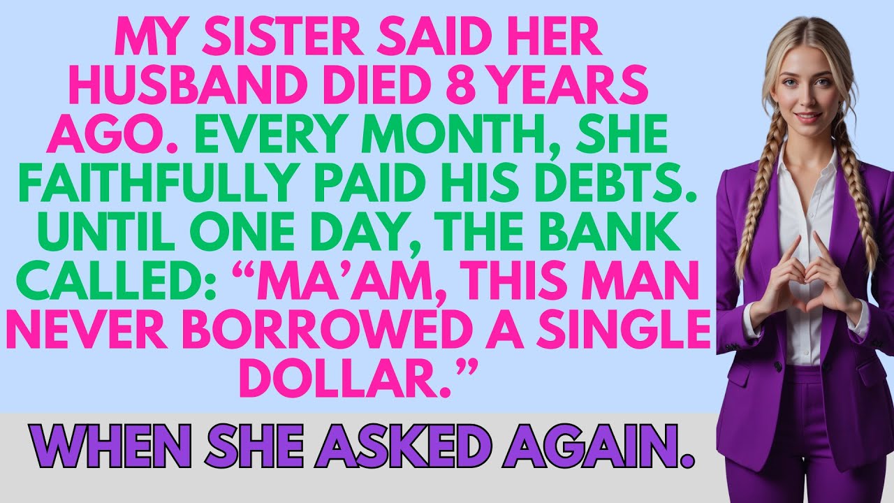 Paid debts for 8 years for the dead, one call from the bank said a line that broke my sister inside!