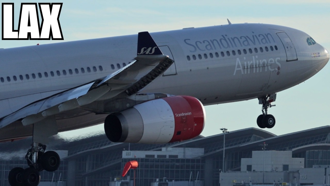 Golden Hour Rush at LAX! A380s, 747s, A350s & More in Stunning Light | 4K Plane Spotting
