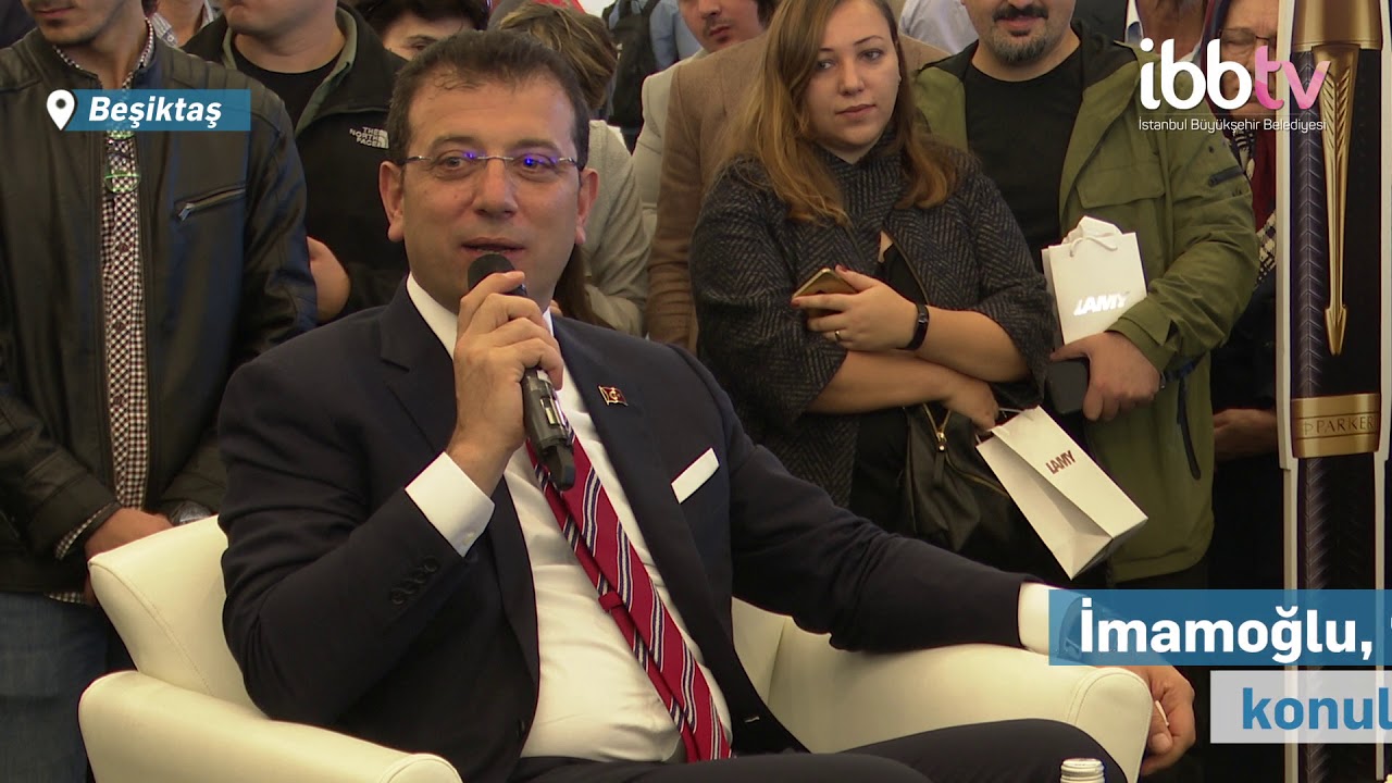 İBB Başkanı İmamoğlu, &ldquo;Penfest 2019&rdquo; adıyla d&uuml;zenlenen kalem fuarını ziyaret etti.