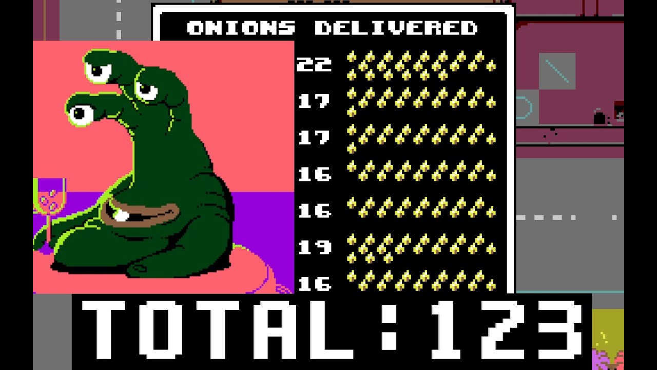 UFO 50 - Onion Delivery HIGH SCORE - 123 Onions Delivered