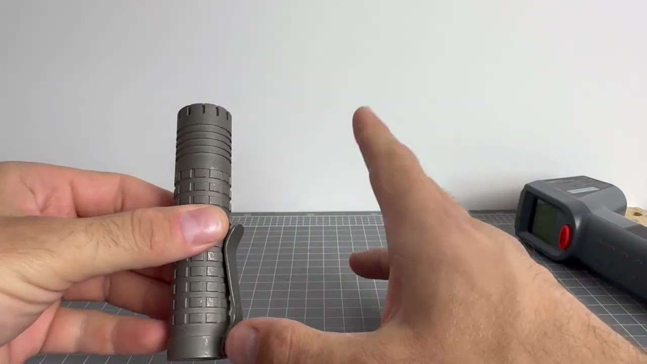 ReyLight Dawn Review - 18650 / 18350 stonewashed titanium