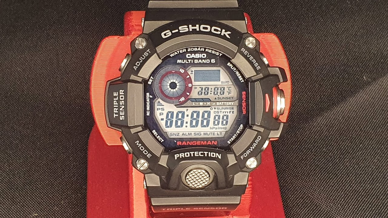 CASIO G-SHOCK RANGEMAN GW-9400 PATTERN TEST - TESTE PADRÃO - DISPLAY, TLT E SLR