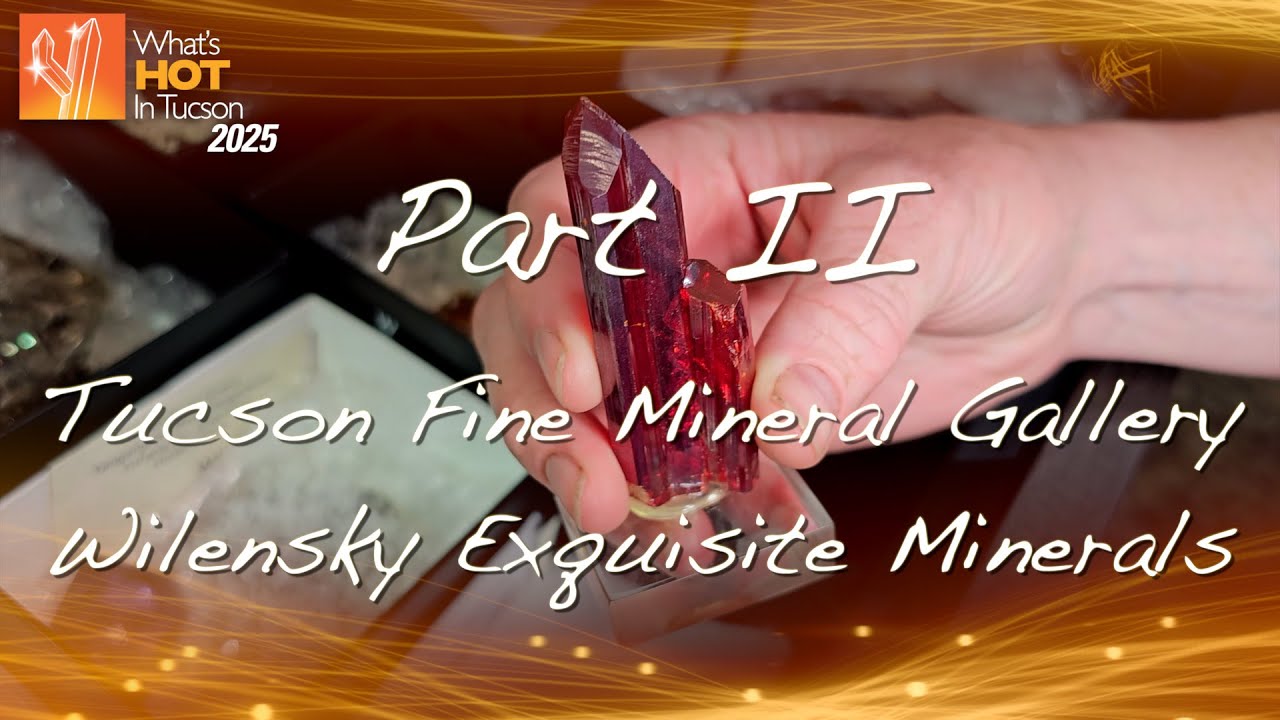 Wilensky Exquisite Minerals - What's Hot In Tucson: 2025 - Part 2 - Tucson Fine Mineral Gallery