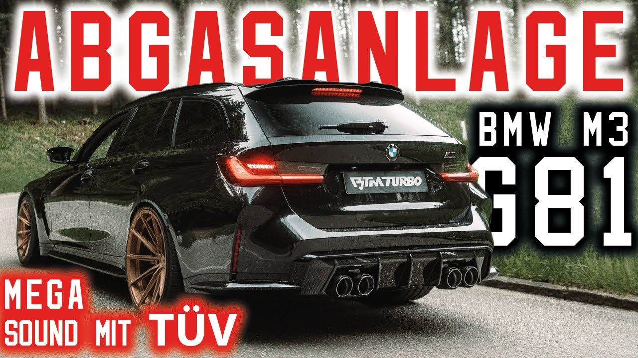 LAUTESTE ABGASANLAGE für BMW M3 & M4 G80/81/82/83 - ECE/EG Zulassung - Sound Check - BTM Turbo
