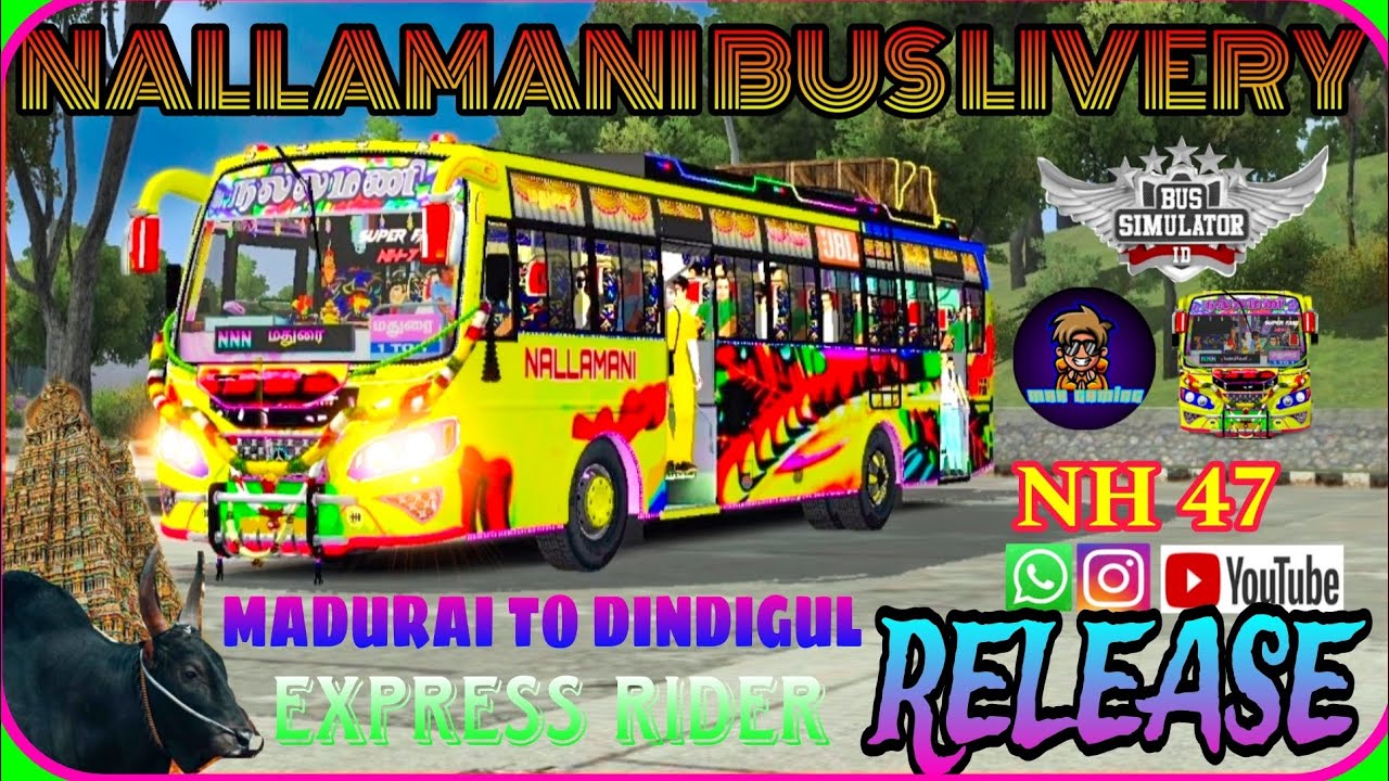 💛NALLAMANIBUSLIVERY💛RELEASE💗SPT BUSMOD💗💫BUSSIMULATORINDONESIA💫#viralvideo#bussid#top1 