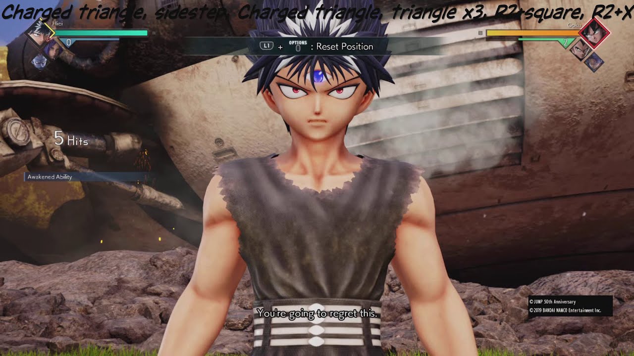 100% Hiei Combos | Jump Force |