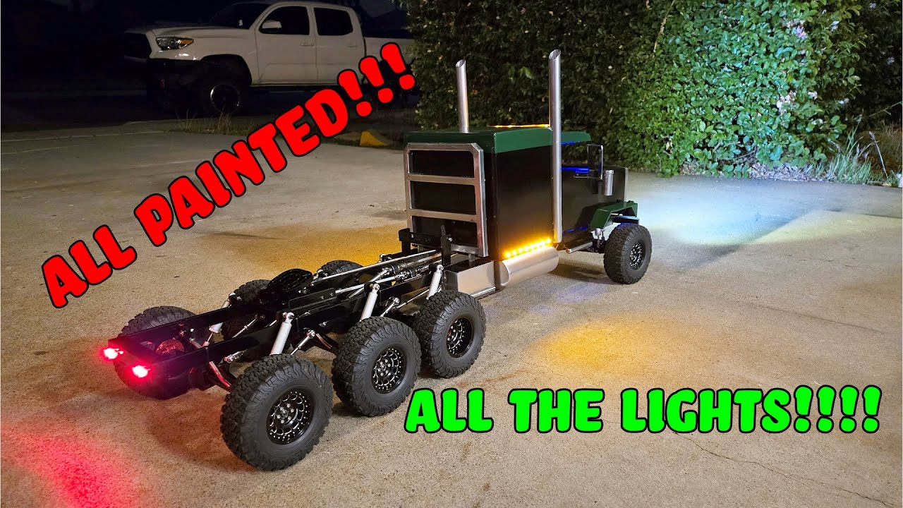 1/10 Scale Semi Reassembly!! ( Let There Be Light!!!!!)