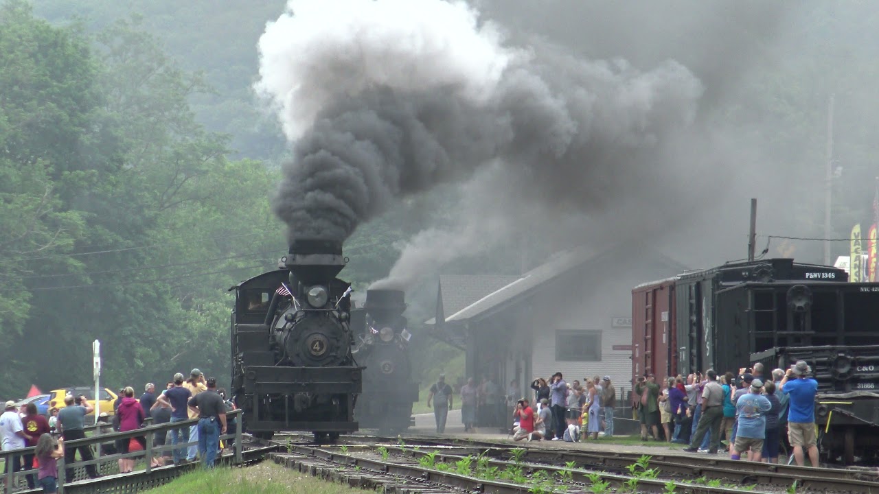 {4K} Cass, WV Scenic Railroad Parade June 2021!