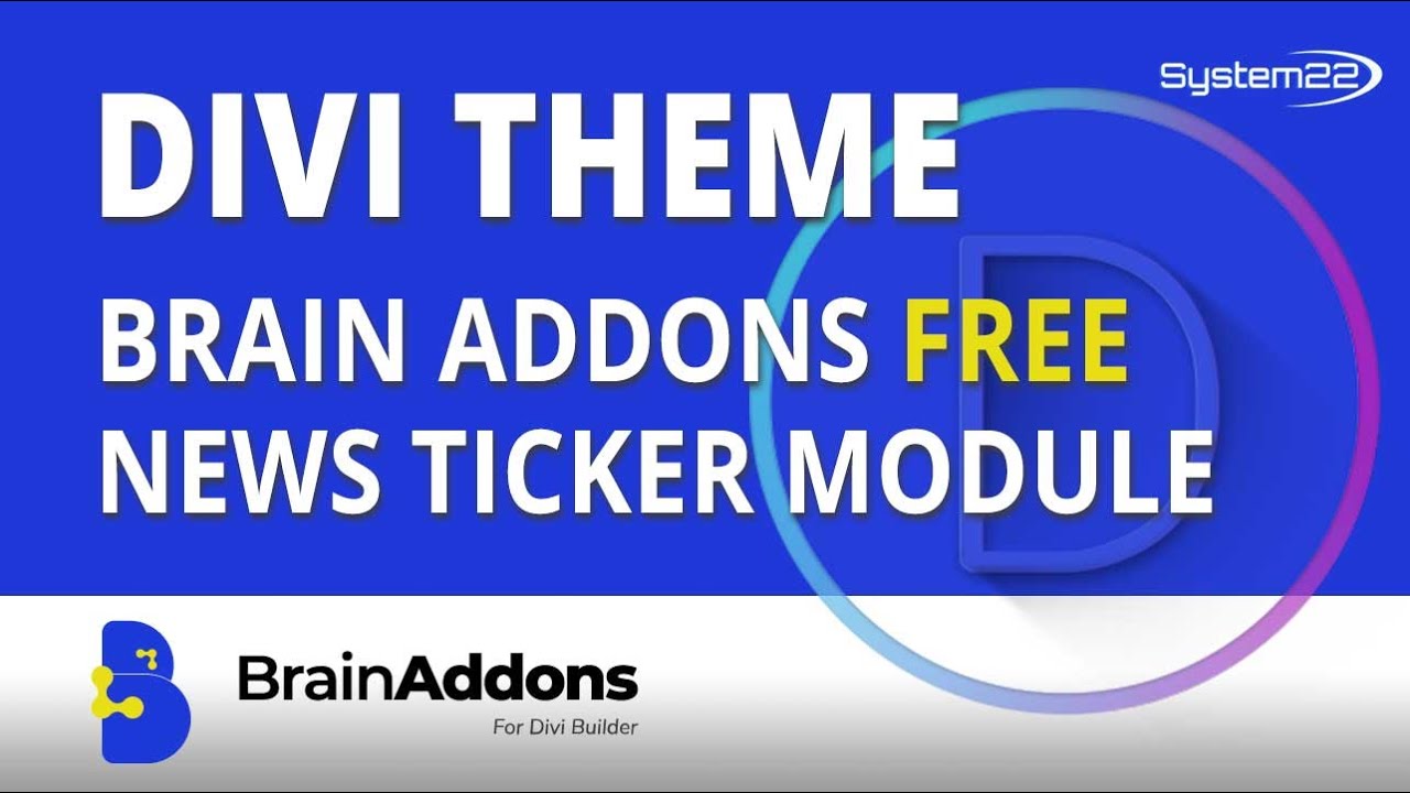 Divi Brain Addons &mdash; бесплатный плагин Divi с модулем новостной ленты 👈