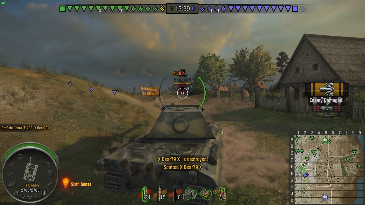 Wot xbox 360 E-100  6.8K dmg !!!