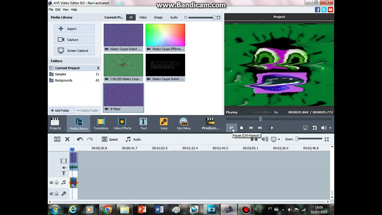 How to Make B Major on AVS