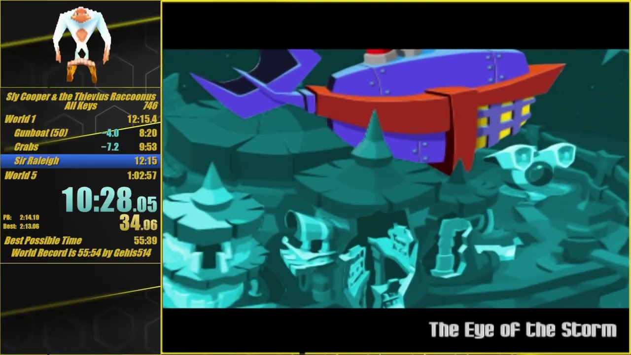 Sly 1 All Keys Speedrun in 1:01:27 [Current PB]