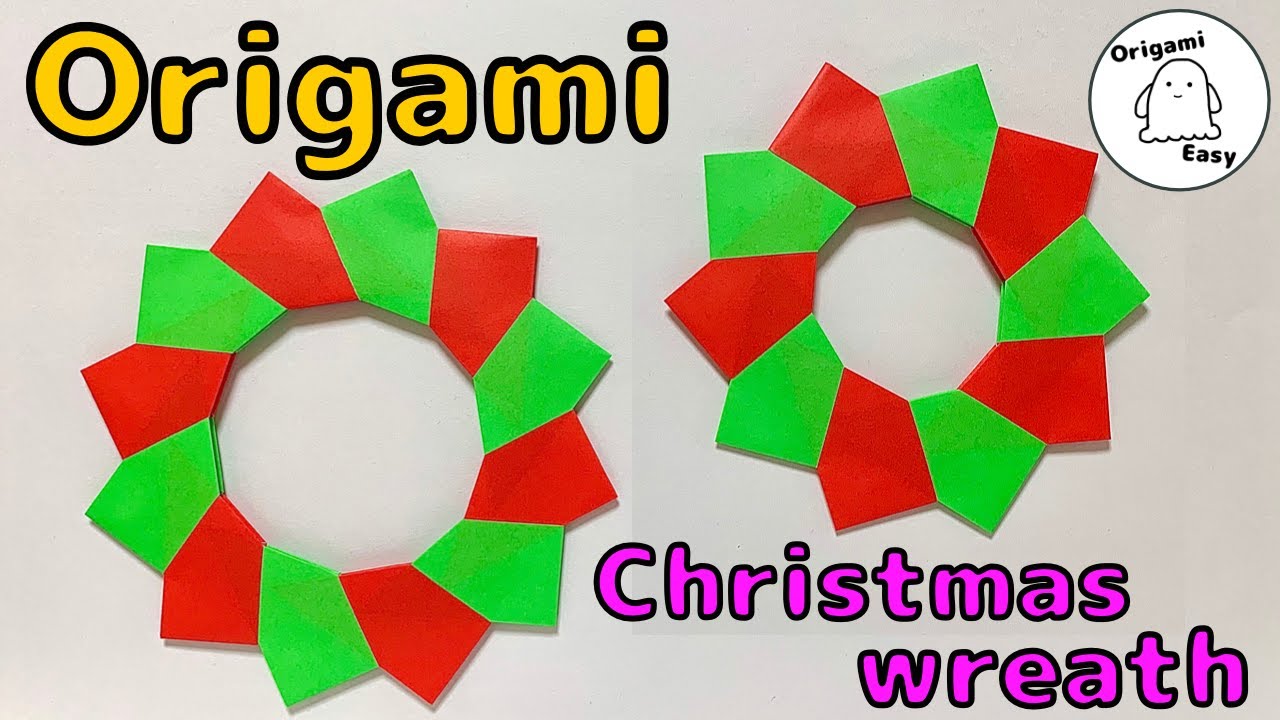 Origami Easy [Christmas Wreath] How to make Ornament