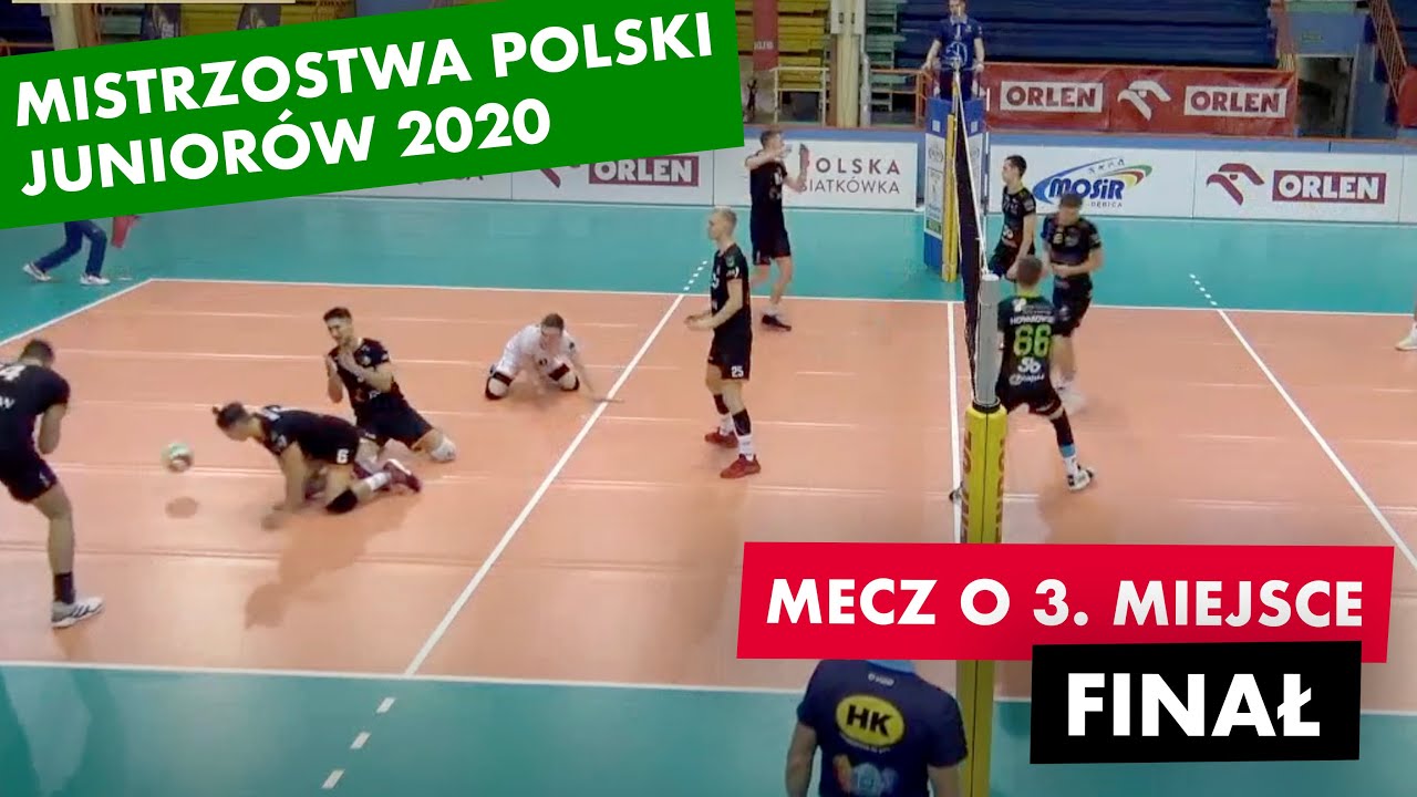 Mistrzostwa Polski juniorów w siatkówce - Dębica 2020 (mecz o 3. miejsce i finał)