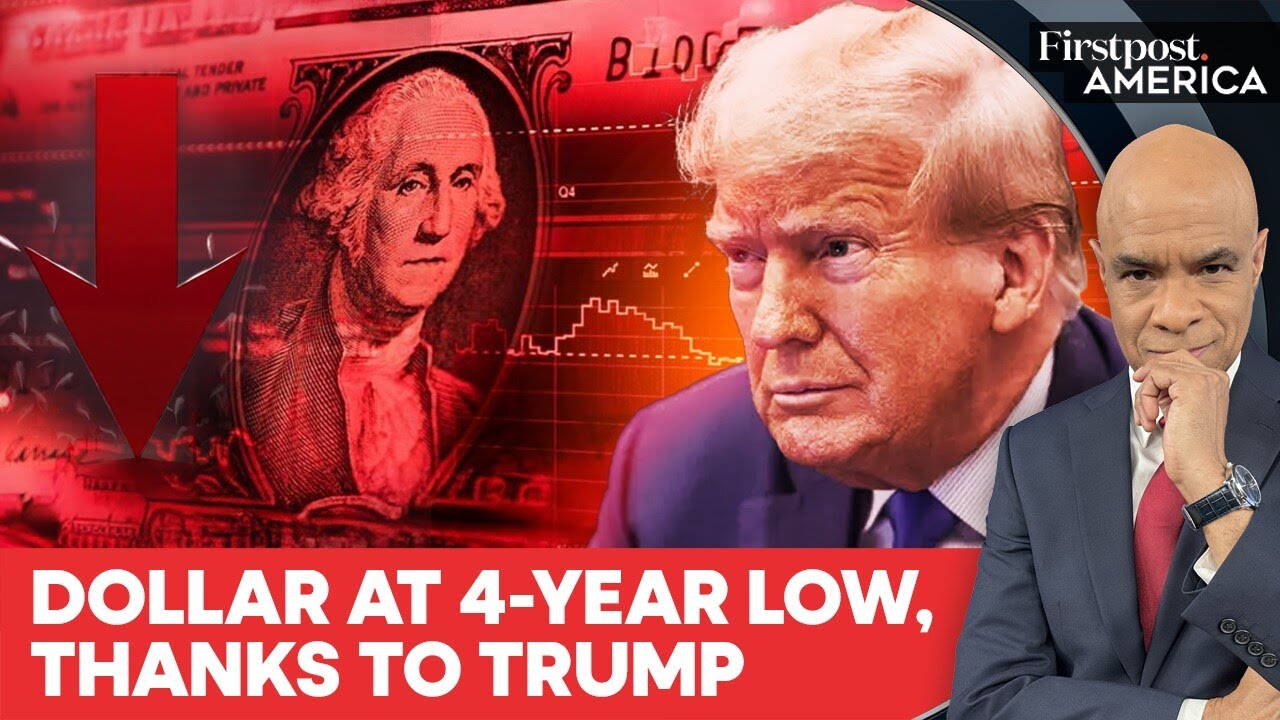 US Dollars Slips to 4-Year Low As Trump Says Greenback “Doing Great” | Firstpost America | N18G
